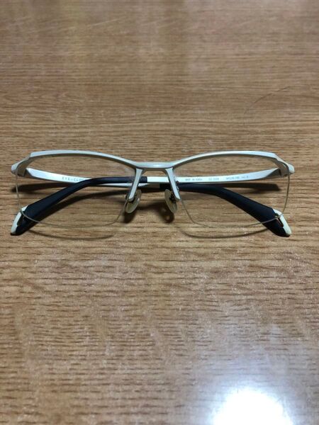 アイクラウドEC1029 EYEsCLOUDハーフリム ホワイトフレーム