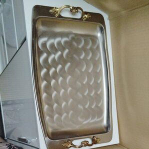 金属製トレー 金色装飾