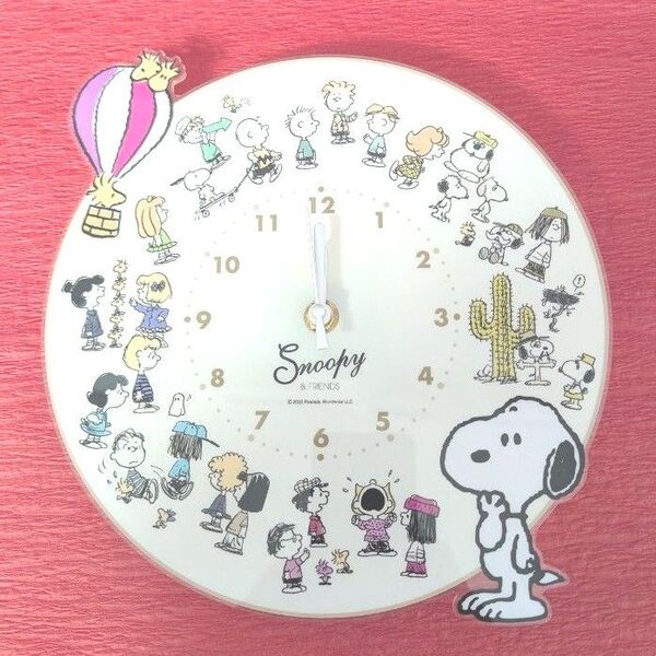 SNOOPY スヌーピー アクリル掛け時計