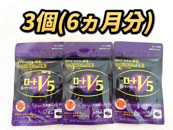【計6ヵ月分】ロートV5 2か月分62粒入り×3個セット
