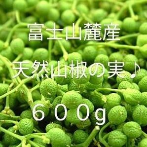 富士山麓産 天然山椒の実♪ 600g