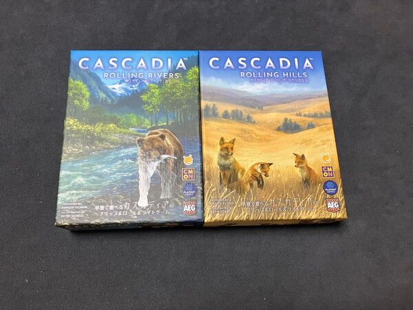 カスカディアローリング 2点セット 波立つ川 なだらかな丘 CASCADIA ROLLING ボードゲーム カードゲーム