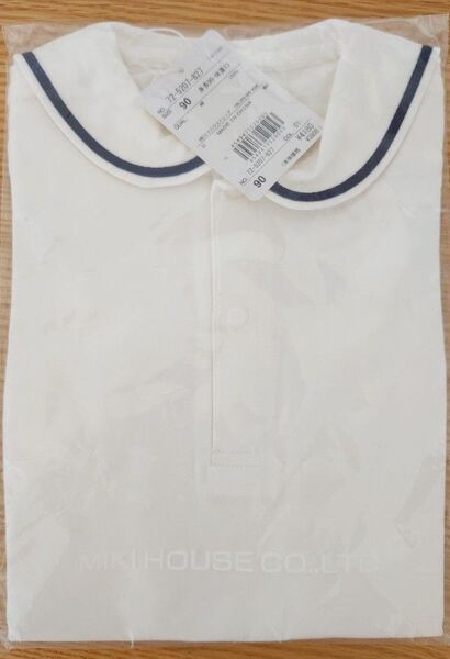 ホットビスケッツ Tシャツ 半袖 90cm 白 きれいめ ミキハウス