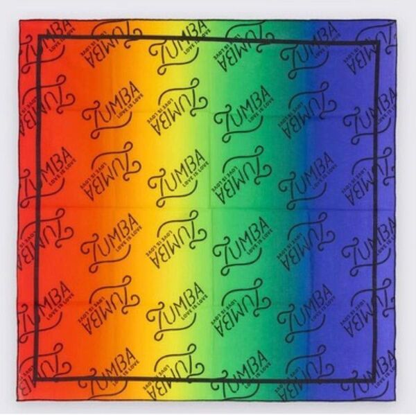 【新品 】新作 ズンバ zumba ハンカチ へアバンド バンダナ 約65×65