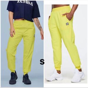 新作♪新品 ダンス ズンバ ウェア ボトムス パンツ トラックパンツ メンズ レディース 男女兼用 黄色 イエロー /S