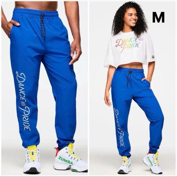 【新品】新作 ズンバ zumba ウェア ボトムス パンツ カーゴパンツ メンズ レディース ブルー/M