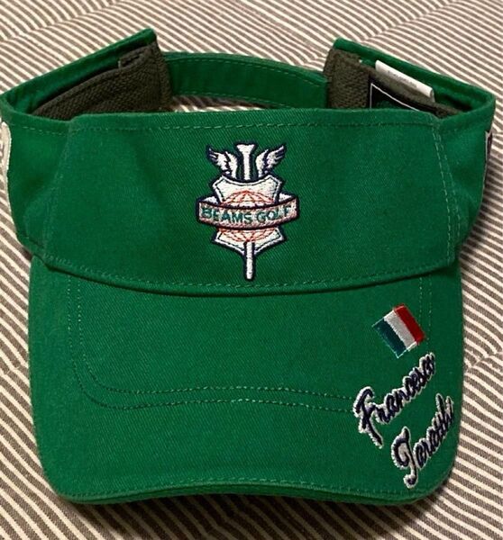 BEAMS GOLF サンバイザー タラッティバイザー グリーン ユニセックス