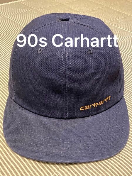 超希少!90s USA製 Carhartt カーハート ダック キャップ ネイビー