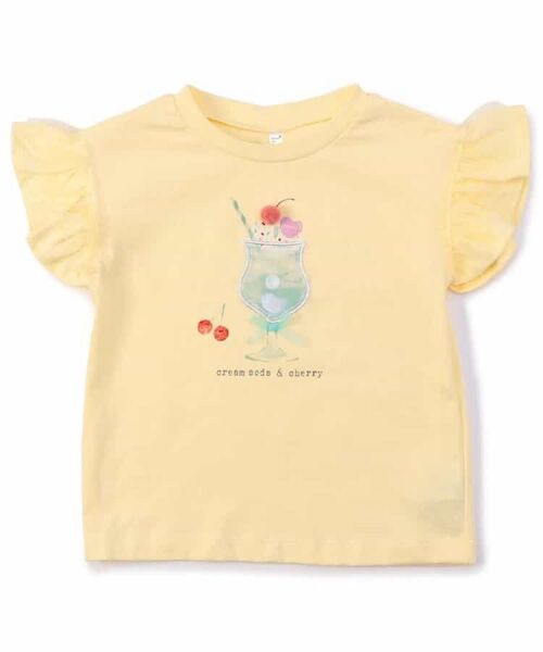 アプレレクール 100センチ WEB限定スイーツモチーフTシャツ イエロー 新品