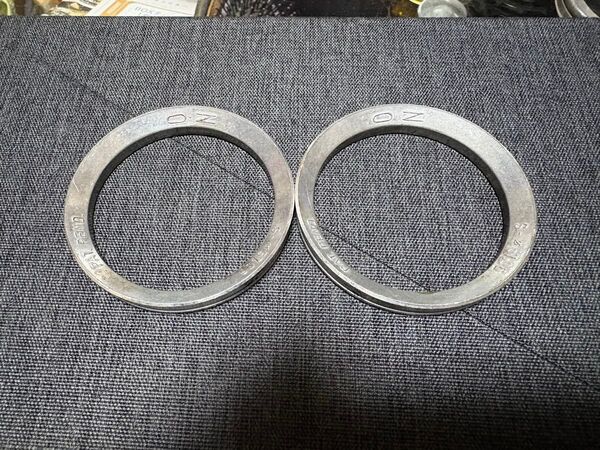 OZ ozracing ハブリング 68㎜ → 57㎜ 2個 中古品 アルミホイール 用
