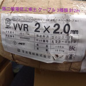 第二種電気工事士 ケーブル 3種類 計2m