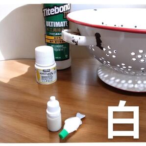 白継ぎ 簡易 金継ぎ 小分け キット琺瑯 補修 白塗料 キット 2点セット ペベオ タイトボンド3