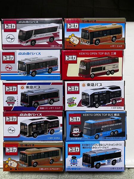 トミカ事業者特注京急バス江ノ電バス神奈中バス東急バス10台セット即購入可能