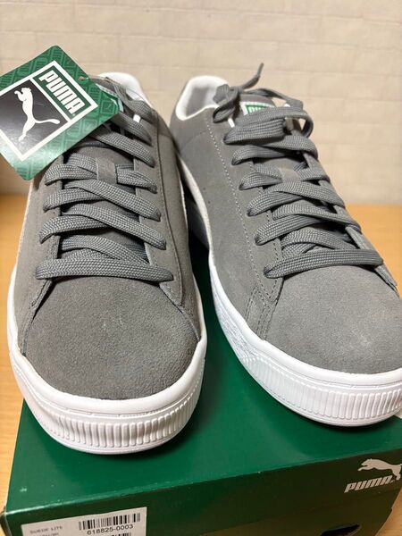 PUMA プーマ SUEDE LITE スウェードライト スエード グレー 灰色 380706 06 28cm 軽量スニーカー