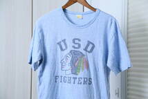 ★日本製STANDARD CALIFORNIAスタンダードカリフォルニア USD FIGHTERS ヘビーウエイトプリント半袖Tシャツ　古着ユーズド男性メンズ中古M_画像2