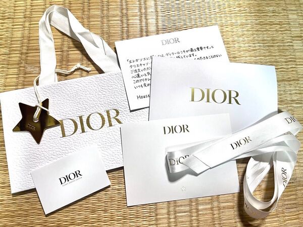 ※美品レア クリスチャンディオール Dior ディオール 正規店 ペーパークッション ラッピング 紙袋ショッパー ギフト 7点