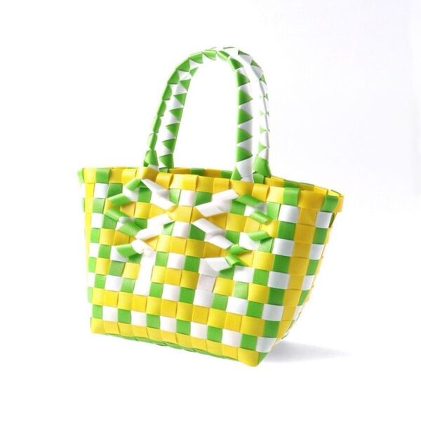 カゴバッグ テープ編み MARNI風