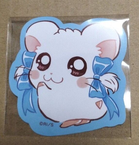 ハム太郎 ダイソー セリア ダイカットステッカー リボンちゃん