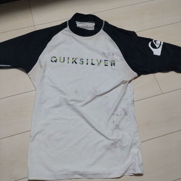 Quiksilver ラッシュガード XL ホワイト/ブラック