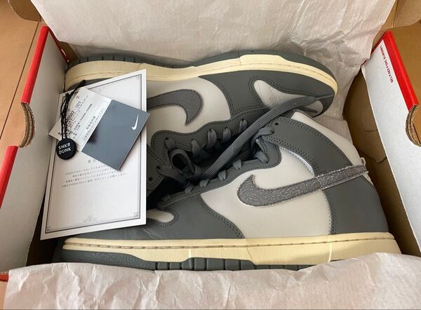 ナイキ ダンク HI レトロ SE ビンテージ SNKRDUNK鑑定書タグ付き 28.5cm 美品