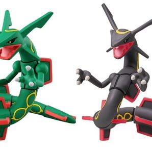 【ほぼ新品】ポケットモンスター モンコレ フィギュア レックウザ 黒いレックウザ ※緑のほうは旧パッケージ版です ポケモン