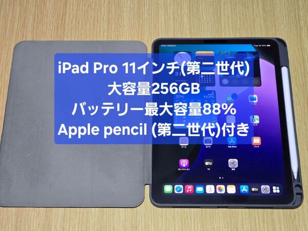 iPad Pro 11インチ(第二世代) Wi-Fi + Cellular 256GB Apple pencil(第二世代)付き