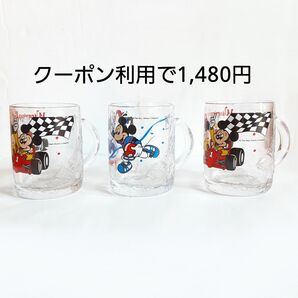 新品 未使用 当時物 ディズニー コカコーラ ミッキー グラス コップ ジョッキ ガラス 食器 マグカップ 昭和レトロ レトロ