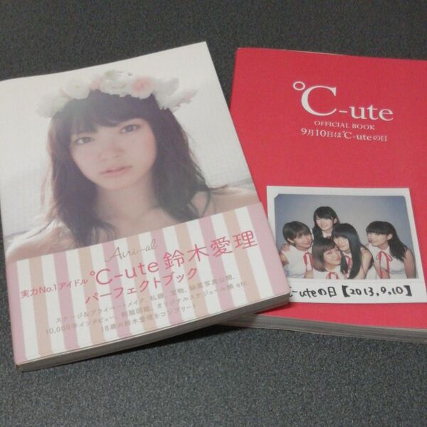 2冊セット ℃-ute 鈴木愛理 Airi‐aL パーフェクトブック 初版帯付き / 9月10日は℃-uteの日 水着写真集