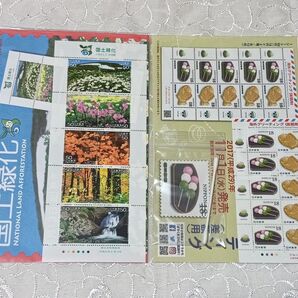 国土緑化 ふるさと2 秋田県 50円×10枚 海外グリーティング(差額用) 18円×10 枚 総額680円 切手 セット 綿棒