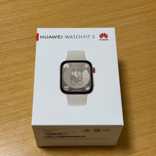 【新品未開封】HUAWEI WATCH FIT 3 ホワイト フルエラストマー スマートウォッチ