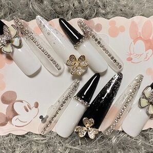 No.121 ネイルチップ ロングネイル ギャル 大人 シンプル 上品 グランジ