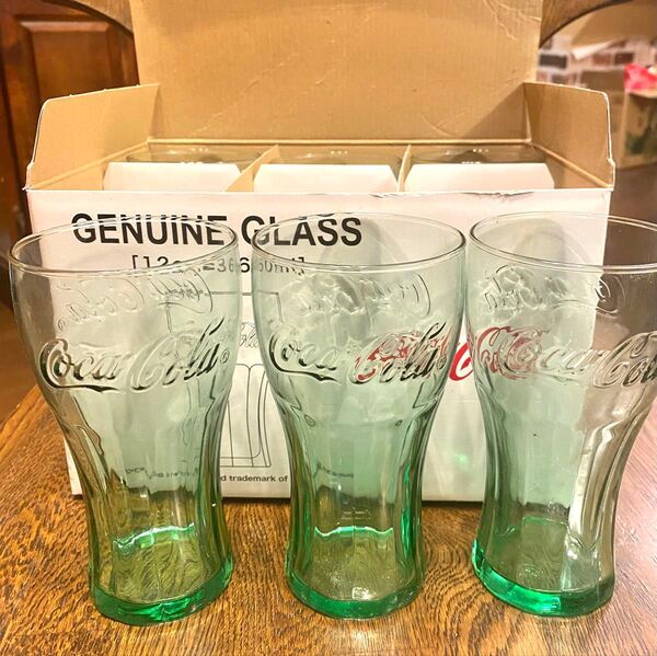 コカコーラ アデリア 石塚硝子 グラス6個セット 昭和レトロ 底にアデリアaの刻印