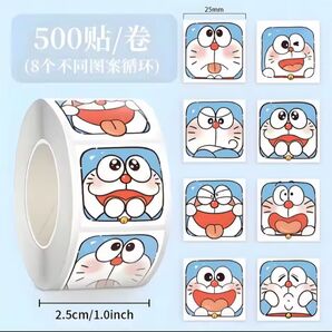 【即購入同封OK】ドラえもん スクエア ロールシール 500枚前後 新品未使用