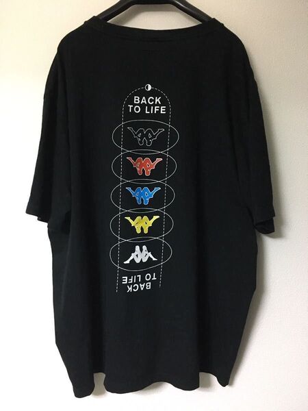 Kappa × A.FOUR × Shauna T (P.A.M) Back To Life Tee XL 黒 Tシャツ labs