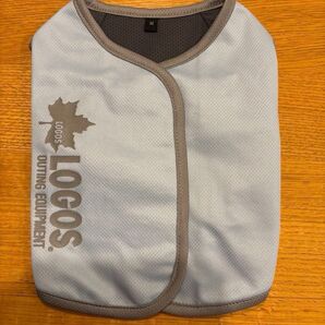 【新品同様】犬服 LOGOS(ロゴス)ひんやりフレンズ クールベスト 保冷剤付きブルー Mサイズ