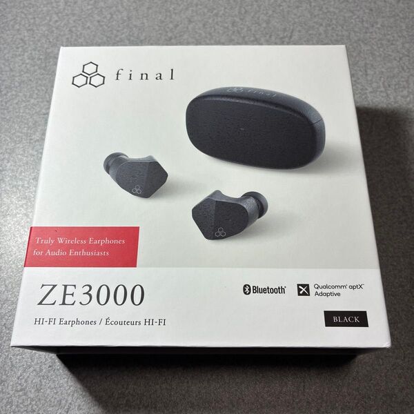 付属品完備 完全ワイヤレスイヤホン ZE3000 FI-ZE3DPLTW-BLACK ブラック