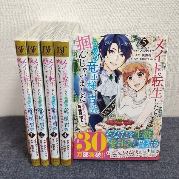 メイドに転生したら、うっかり竜王様の胃袋掴んじゃいました 1〜5巻コミック完結