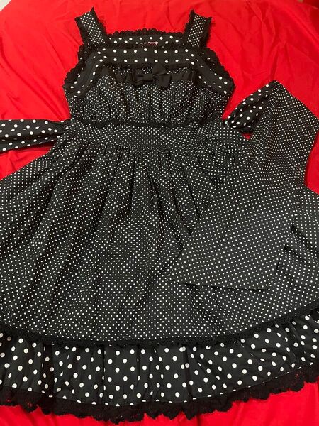 BABY,THE STARS SHINE BRIGHT ドット 水玉 JSK 美品