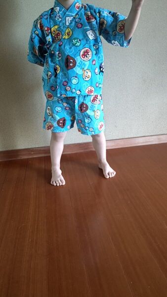 アンパンマン甚平 上下セット 女の子男の子95センチ
