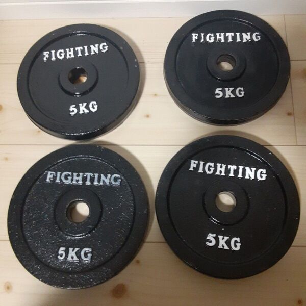 FIGHTING 5KG ダンベルプレート 4枚セット 計20kg