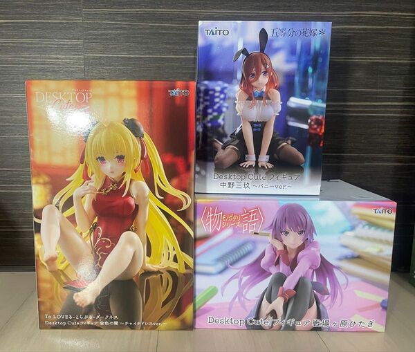 【新品未開封】Desktop Cute 中野三玖 バニーver. 金色の闇YAMI ヤミ 戦場ヶ原ひたぎ 3体セット