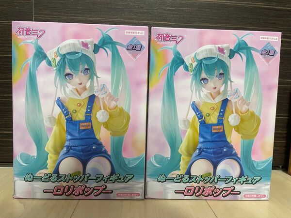 【新品未開封】初音ミク ぬーどるストッパーフィギュア ロリポップ 2体セット