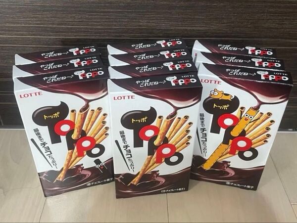ロッテLOTTE トッポ まとめ売り合計10個 最後までチョコたっぷり チョコレート菓子 10個