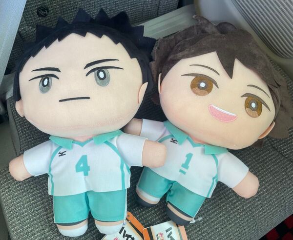 【新品タグ付き】ハイキュー みにコレ BIG ぬいぐるみ 及川徹 岩泉一 2点セット
