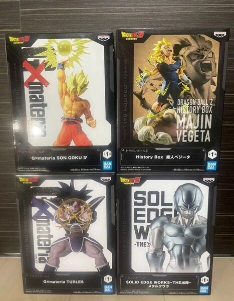 ドラゴンボールZ History Box 魔人ベジータTHE出陣メタルクウラG×materia 孫悟空 Ⅳ ターレス 4体セット