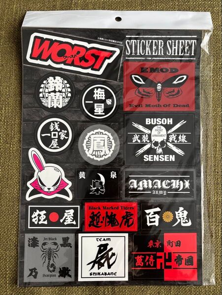 【ステッカー】クローズ WORST ワースト 武装戦線