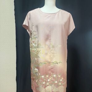 着物リメイク チュニック Lサイズ