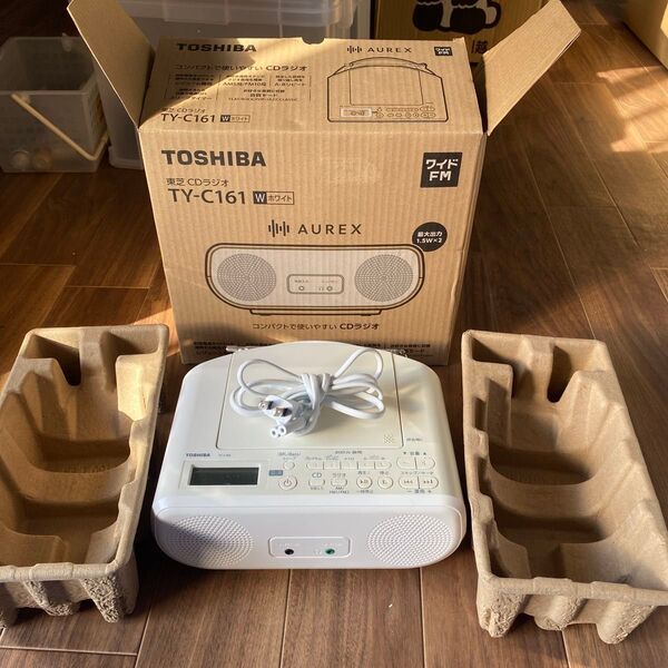 TOSHIBA 東芝 CDラジオ TY-C161 ホワイト