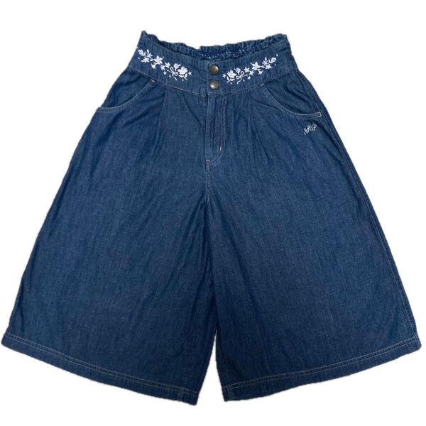 メゾピアノ 150 夏物 デニムパンツ キュロットスカート ガウチョ ハーフパンツ 平成レトロ 00s 女児 Y2K
