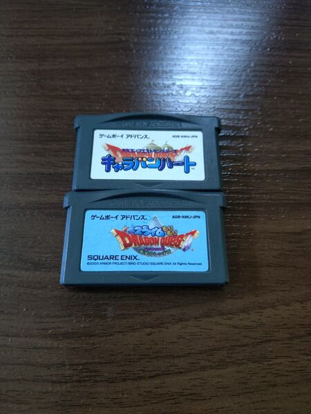 ゲームボーイアドバンス ソフトのみ ドラゴンクエストモンスターズキャラバンハート、スライムもりもりドラゴンクエスト衝撃のしっぽ団